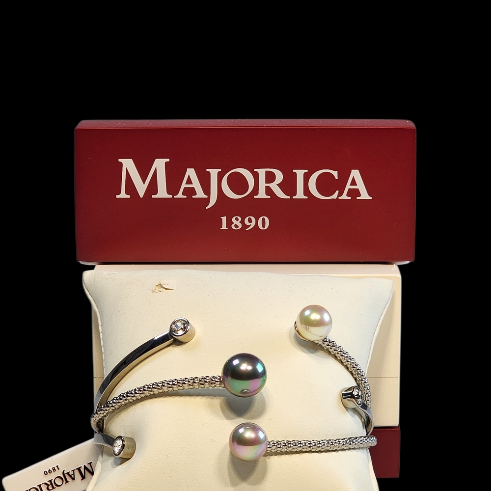 Silver and Gold Pearl Bracelet